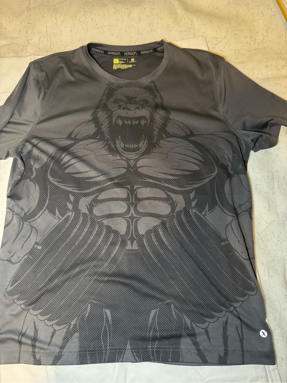 Xersion Men’s Short-Sleeve Graphic Tee - Charcoal Gray